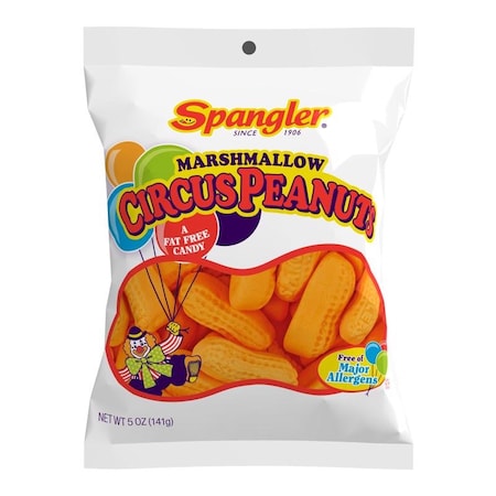 Spangler Spangler Marshmallow Circus Peanuts Banana Candy 5 oz 325